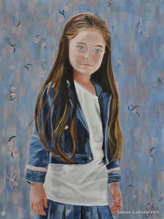BLUE EYES, 2010, Acrylic on Canvas, 40 x 30"